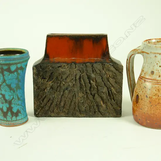 Three N.Z. Studio pottery items