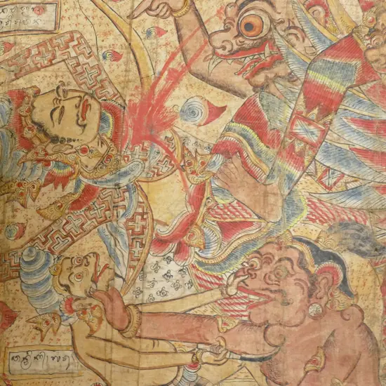 An Indonesian painting on cotton