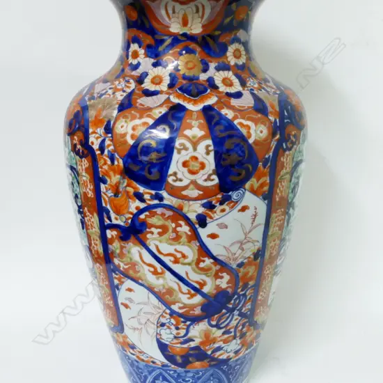 A large Japanese Imari porcelain vase