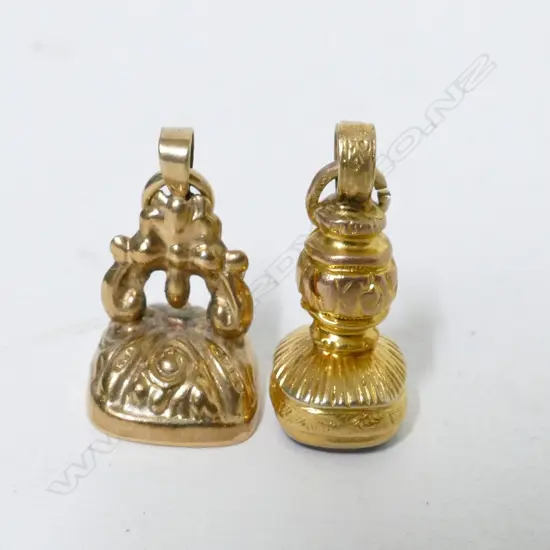 Two antique gold seals