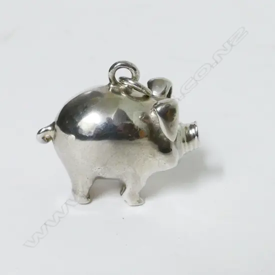 A heavy silver pendant