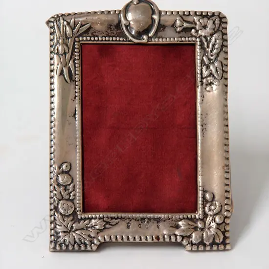 A Victorian silver photo frame