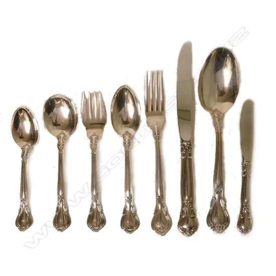 A set of good quality six place American Gorham sterling silver cutlery