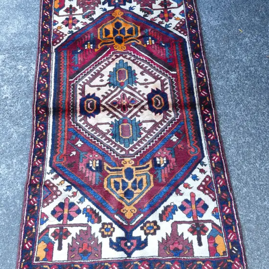A Persian hand knotted rug