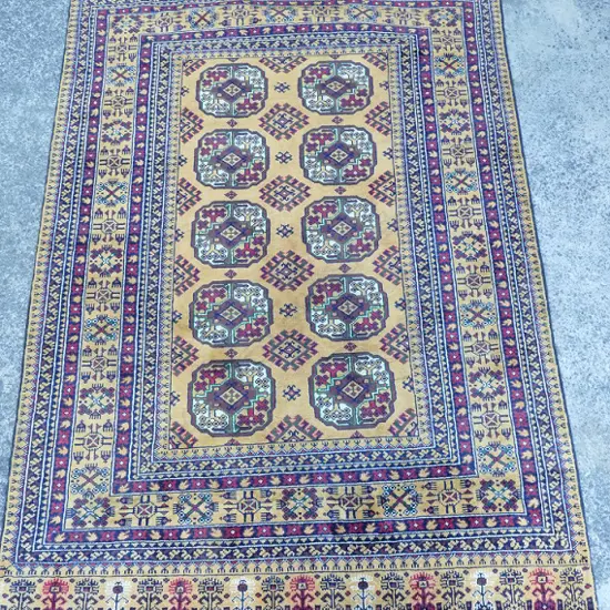 An unusually toned Bukhara rug