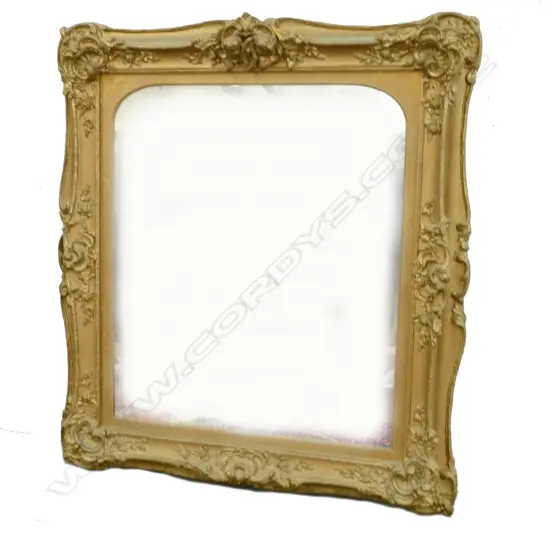 A large 19thC gilt overmantel mirror