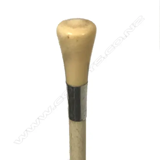 A 19thC whalebone walking stick
