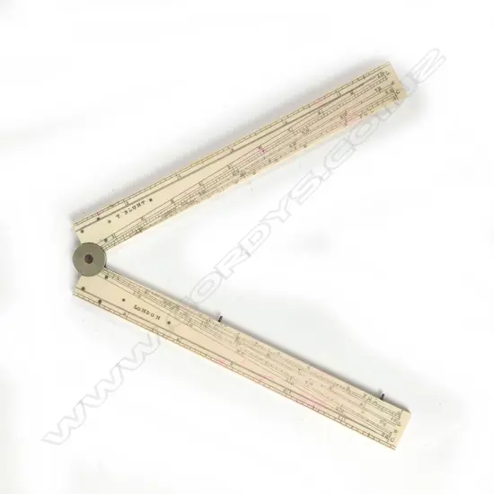 An early two-fold architect's 12” ivory rule