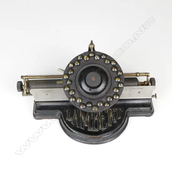 An antique French Lambert typewriter
