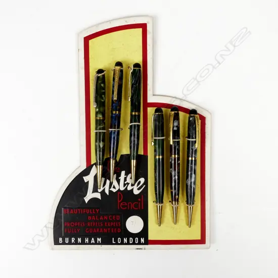 Six 'Lustre' propelling pencils