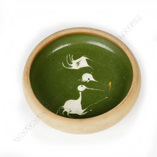 An early Len Castle pin dish