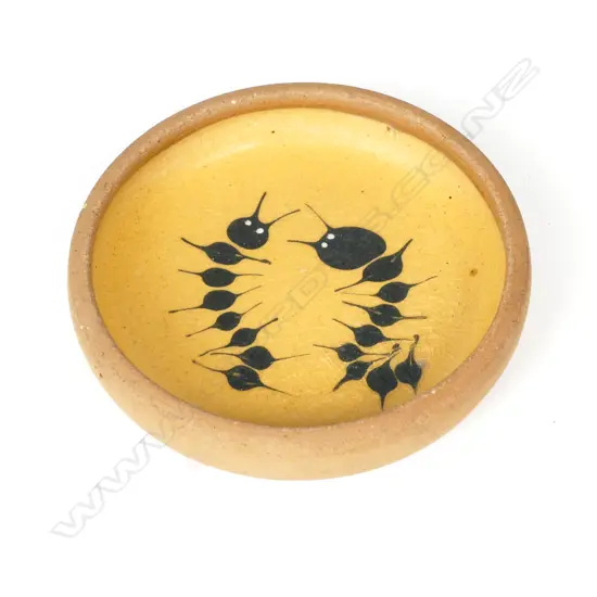 An early Len Castle pin dish