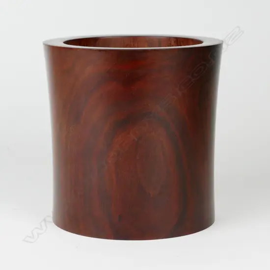 A Chinese rosewood brush pot