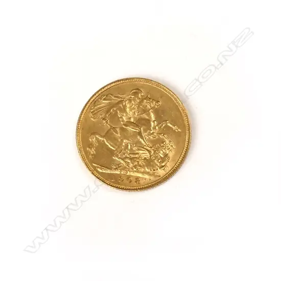 A 1908 gold full sovereign