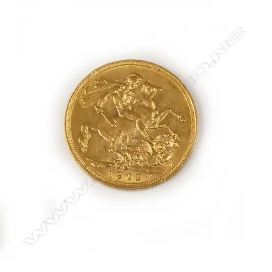 A 1902 gold full sovereign