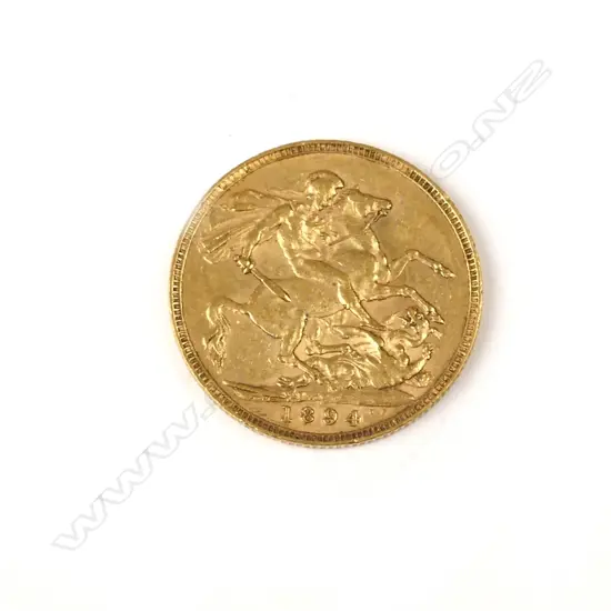 An 1894 gold full sovereign
