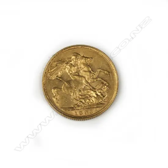 An 1893 gold full sovereign