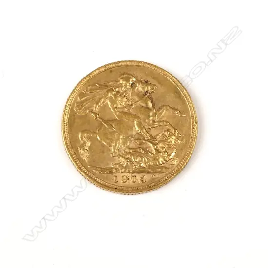 A 1904 gold full sovereign