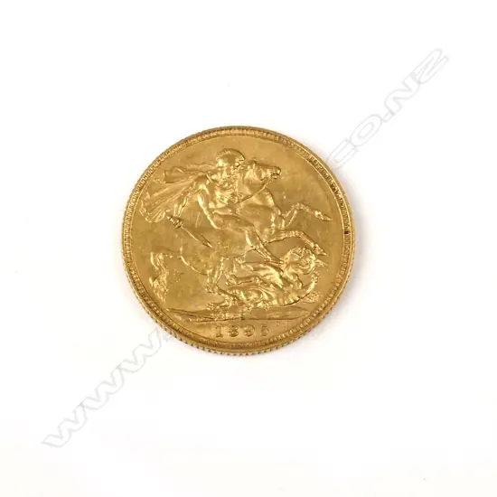 An 1895 gold full sovereign