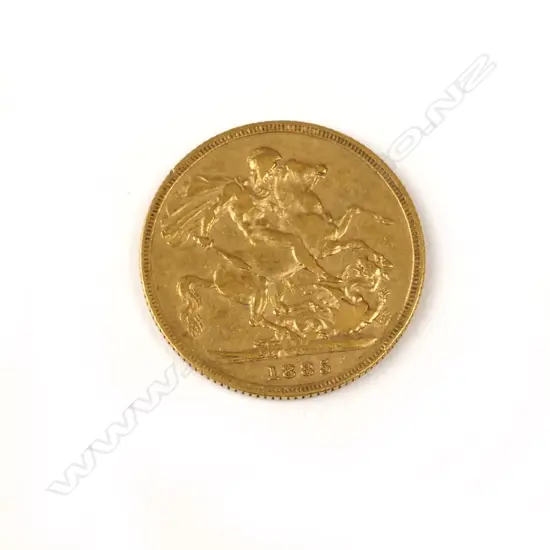 An 1885 gold full sovereign