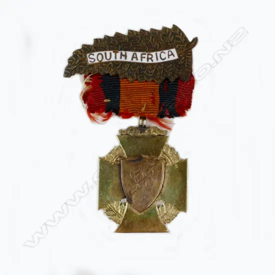 A 9ct gold Jones & Sons 1902 Boer War medal