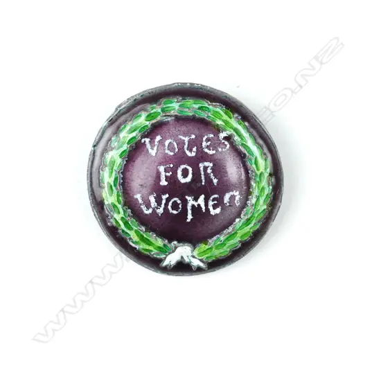 A 1913 silver and enamel Suffrage brooch