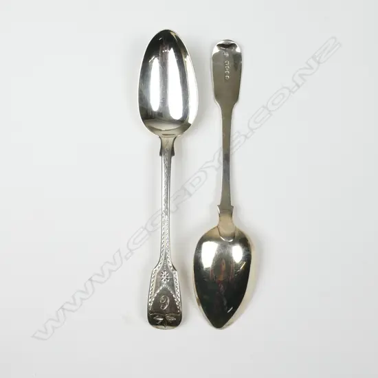 Two silver tablespoons