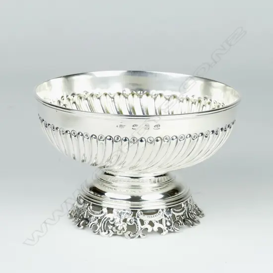 A small quality silver circular dish