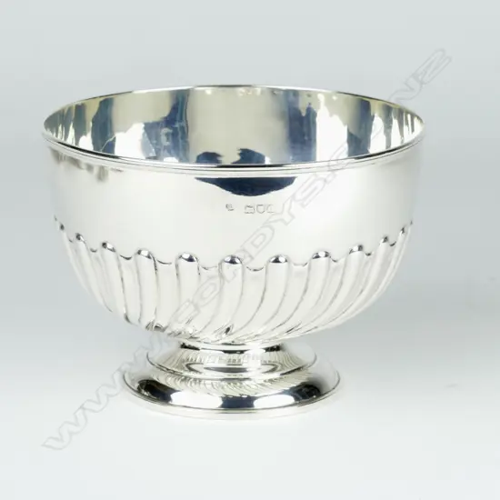 A Victorian small silver rose bowl