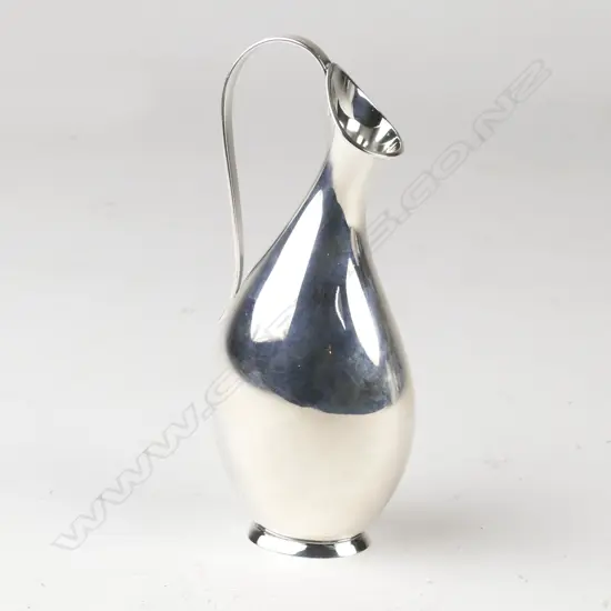 A small Danish mid-century silver vase