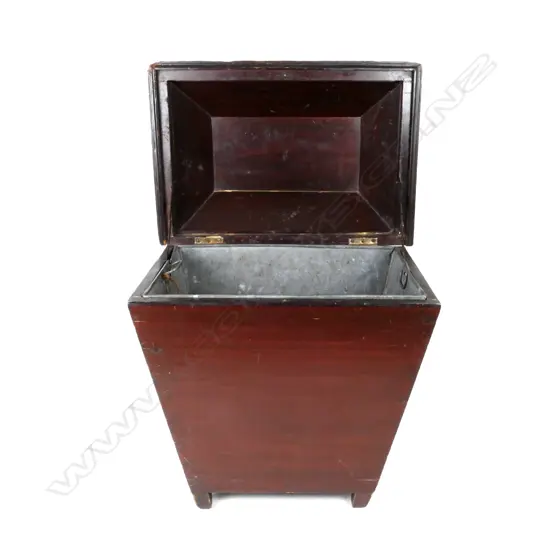 A N.Z. colonial dark stained kauri wine cooler