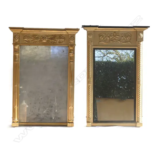 Two 19thC pier glasses