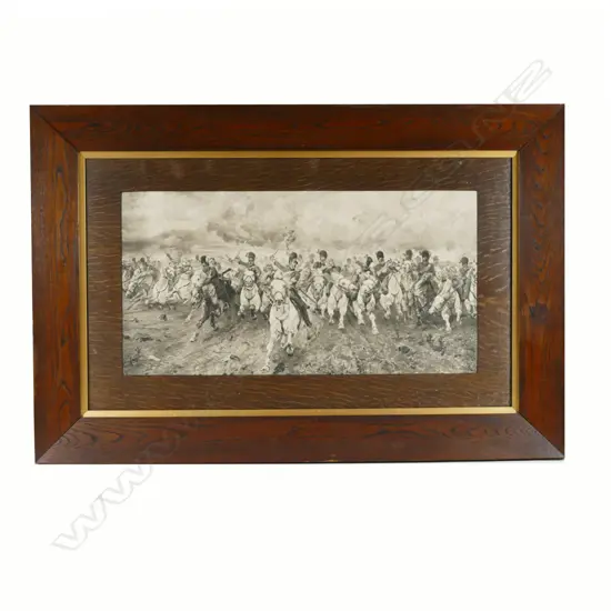 An antique lithograph of 'Scotland Forever'
