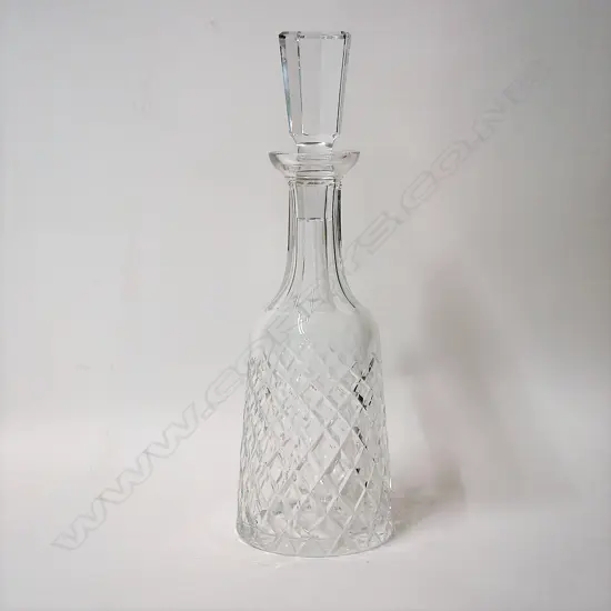 A Waterford cut crystal decanter