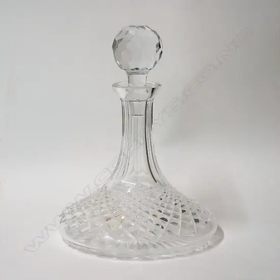 A Waterford cut crystal ship’s decanter