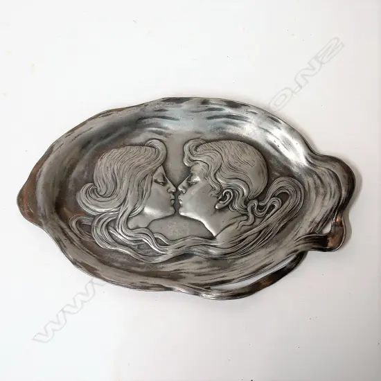 An Art Nouveau WMF silver plate tray