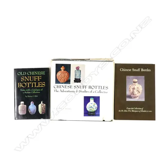 Three reference books on Chinese snuff bottles