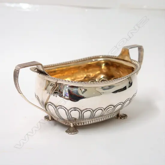 A George III silver sugar basin