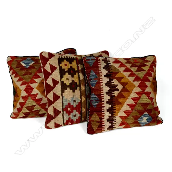 Three kilim cushions