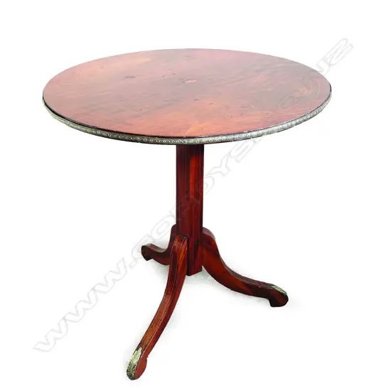 A Regency mahogany circular wine table