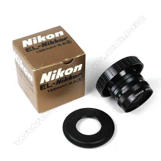 A Nikon El-Nikkor 35mm lens