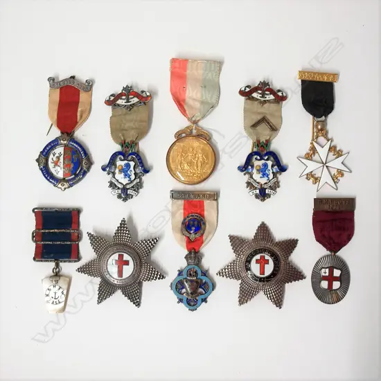 A selection of 10 early 20thC Masonic jewels