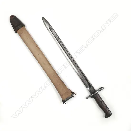 A U.S. Model 1905 bayonet in scabbard