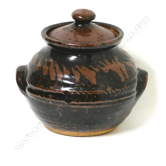 A good Len Castle two-handled lidded casserole