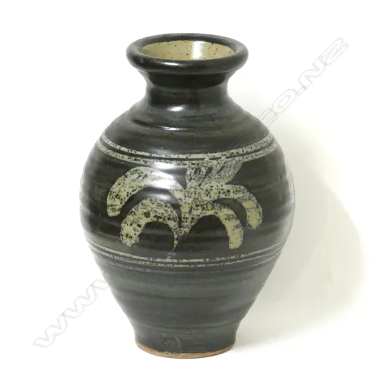 A large Mirek Smisek baluster pottery vase