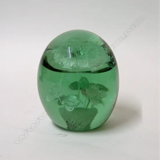 A Victorian Stourbridge green glass dump