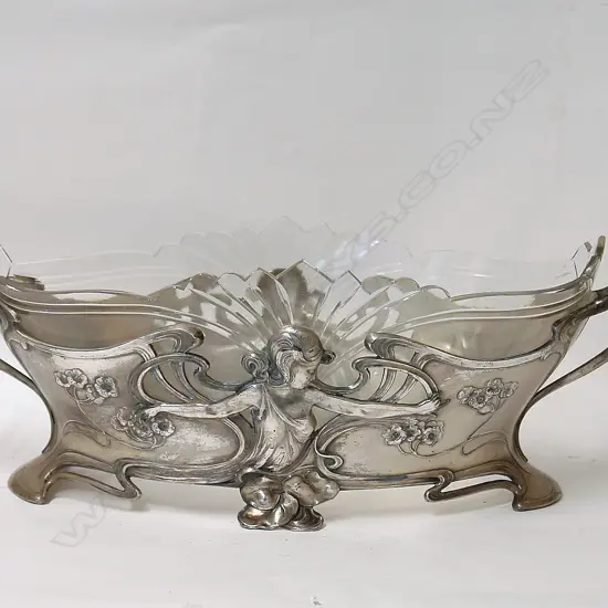 A c.1900 large and impressive WMF silver plate maiden table centrepiece