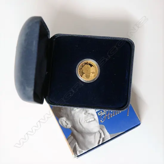 NZ 2008 Hillary $10 1/4oz gold coin