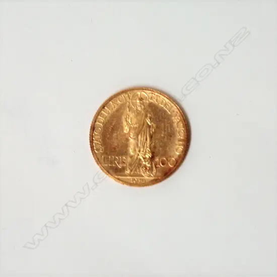 1936 Vatican City Gold 100 Lire Pius XI coin