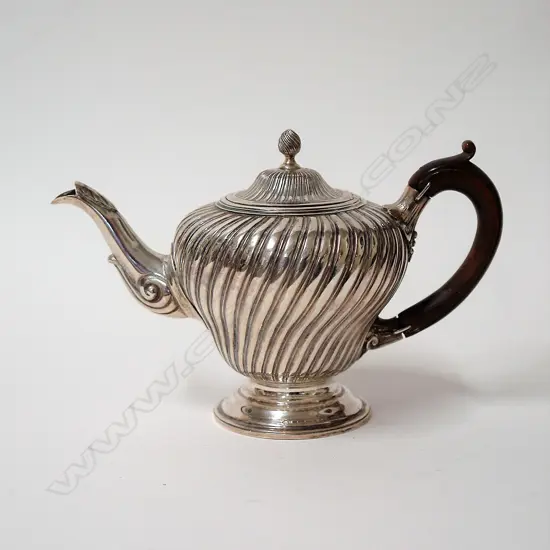 A Victorian silver Georgian Revival Bachelor's teapot